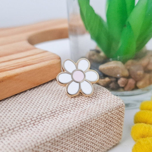 Mini Daisy Enamel Pin