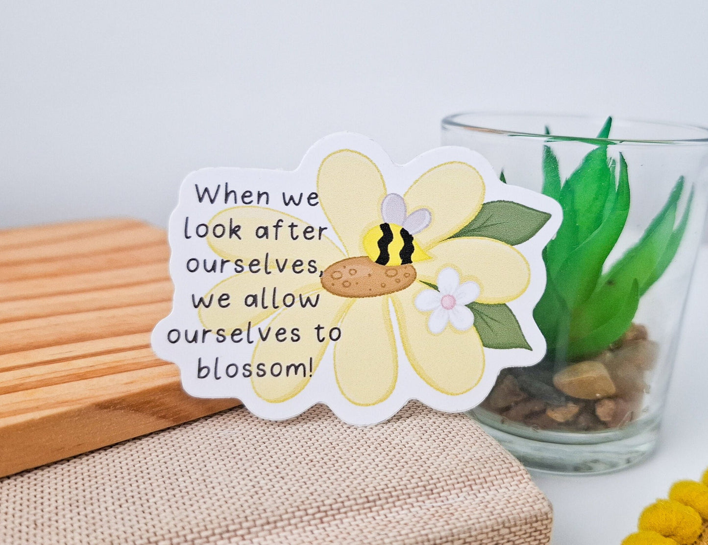 Self Care Quote Vinyl Sticker